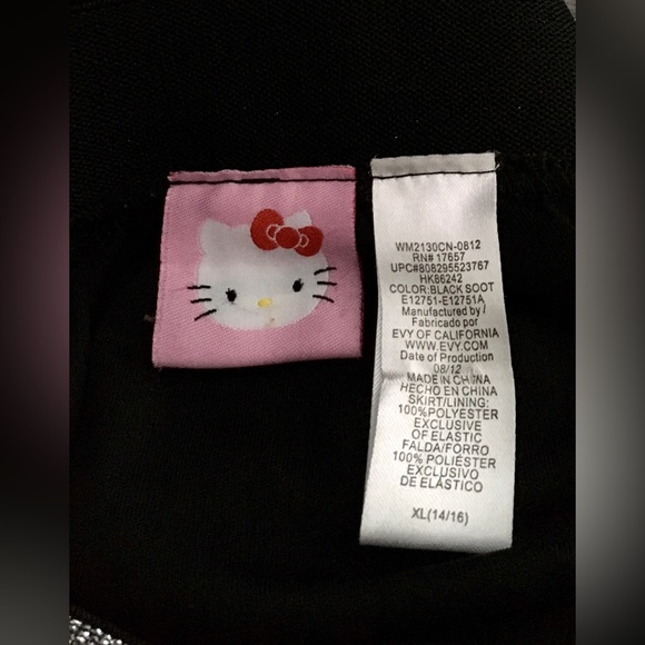 HELLO KITTY Black Sequin Sparkly Skirt 🌸 - Picture 7 of 8